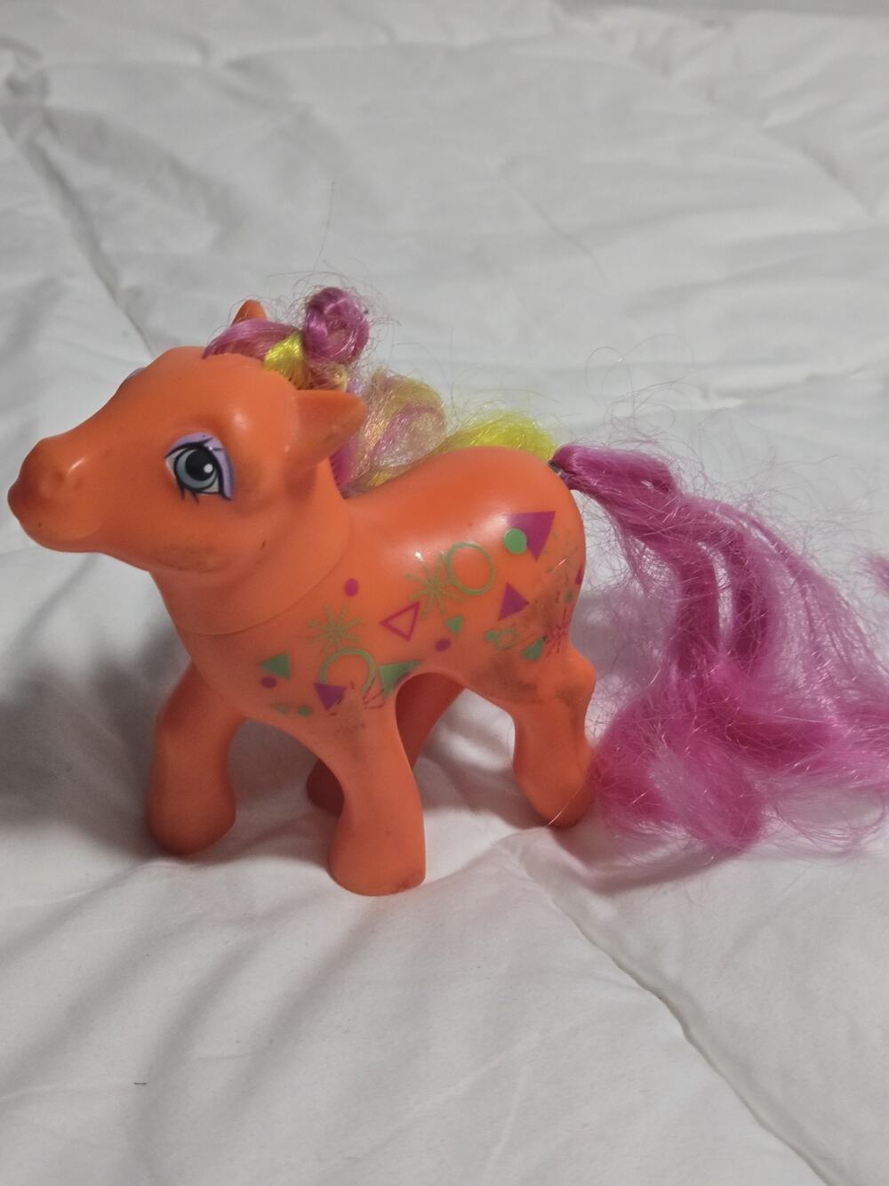 My Little Pony HALF NOTE Rockin' Beat Orange Halfnote Vintage G1 Hasbro GUC